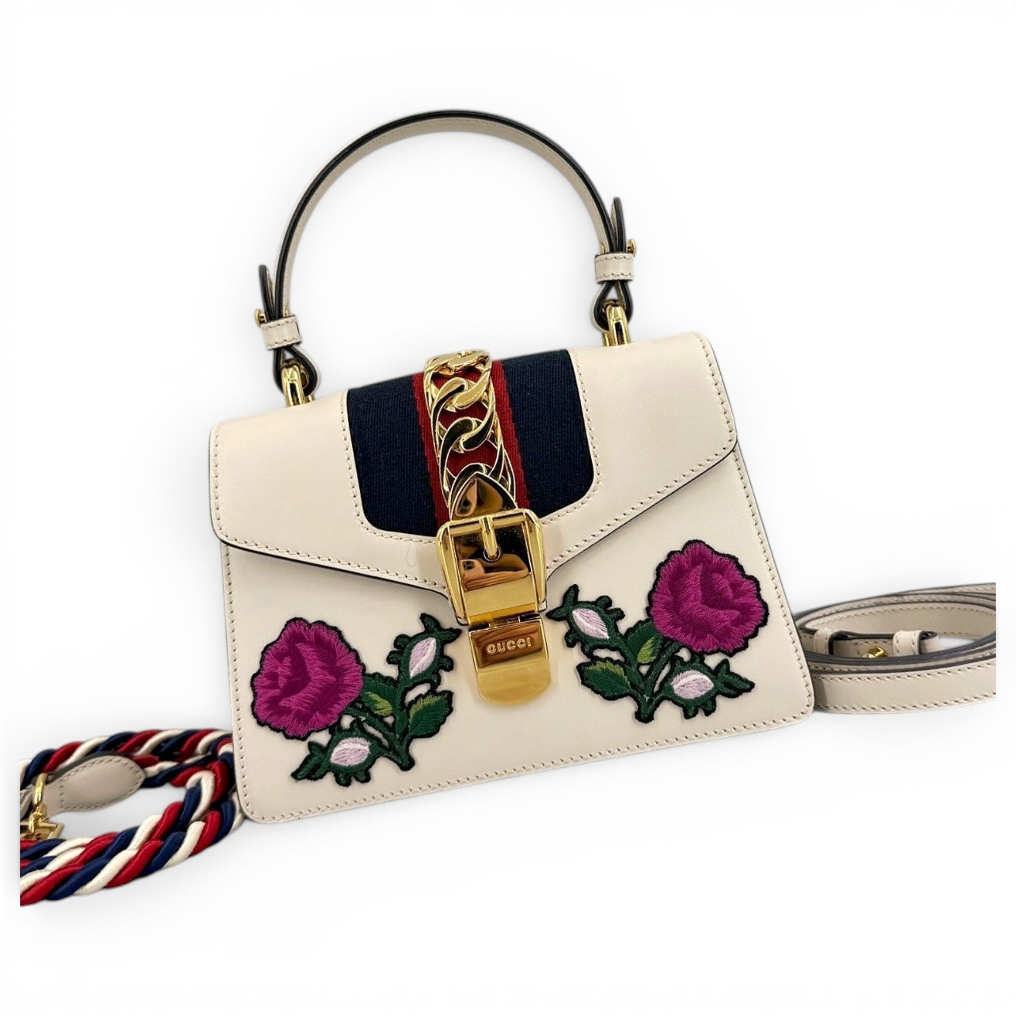 Sylvie Top Handle leather handbag