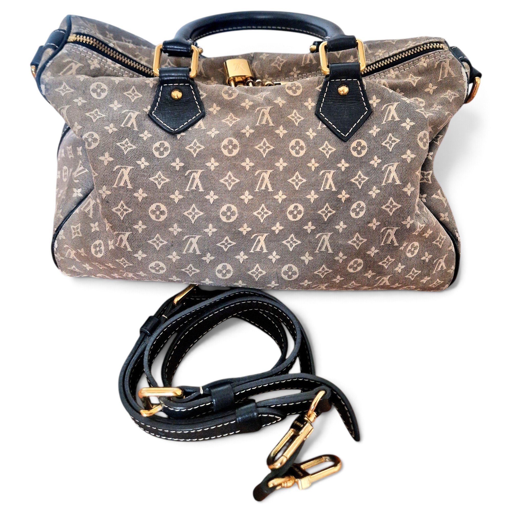 Louis Vuitton Speedy cloth bowling bag