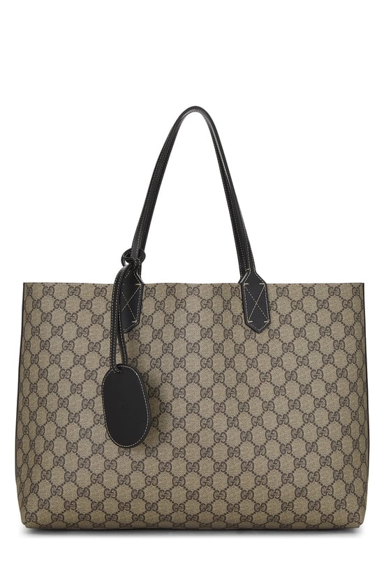 Original GG Supreme & Black Canvas Reversible Tote