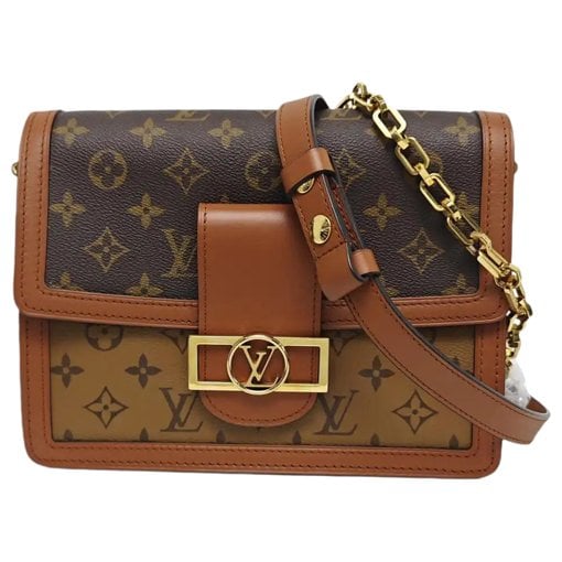 Dauphine leather crossbody bag