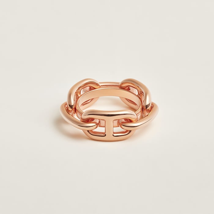 Plaqué or Rose Regate Scarf Ring