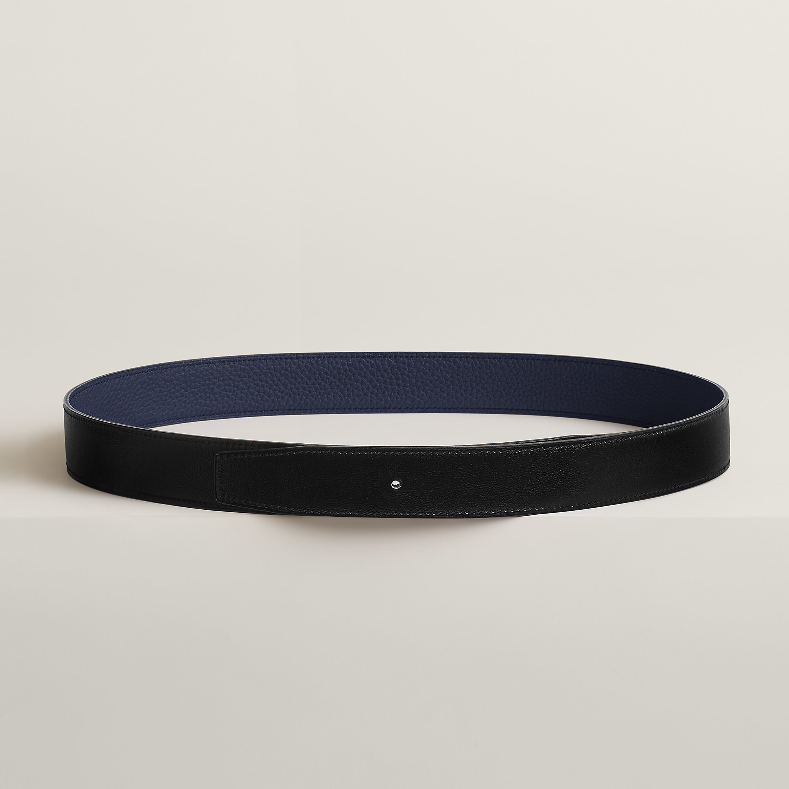 Reversible leather strap 32 mm