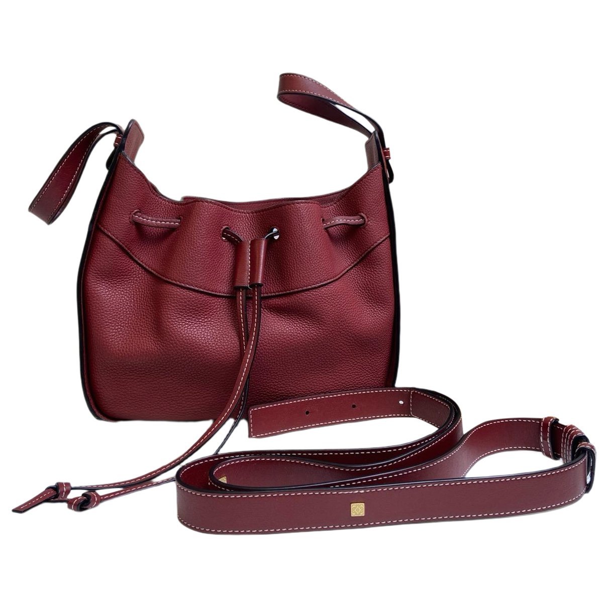 Hammock leather handbag