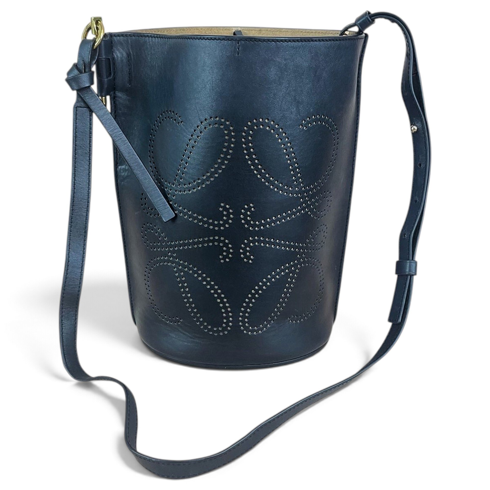 Gate Bucket leather crossbody bag