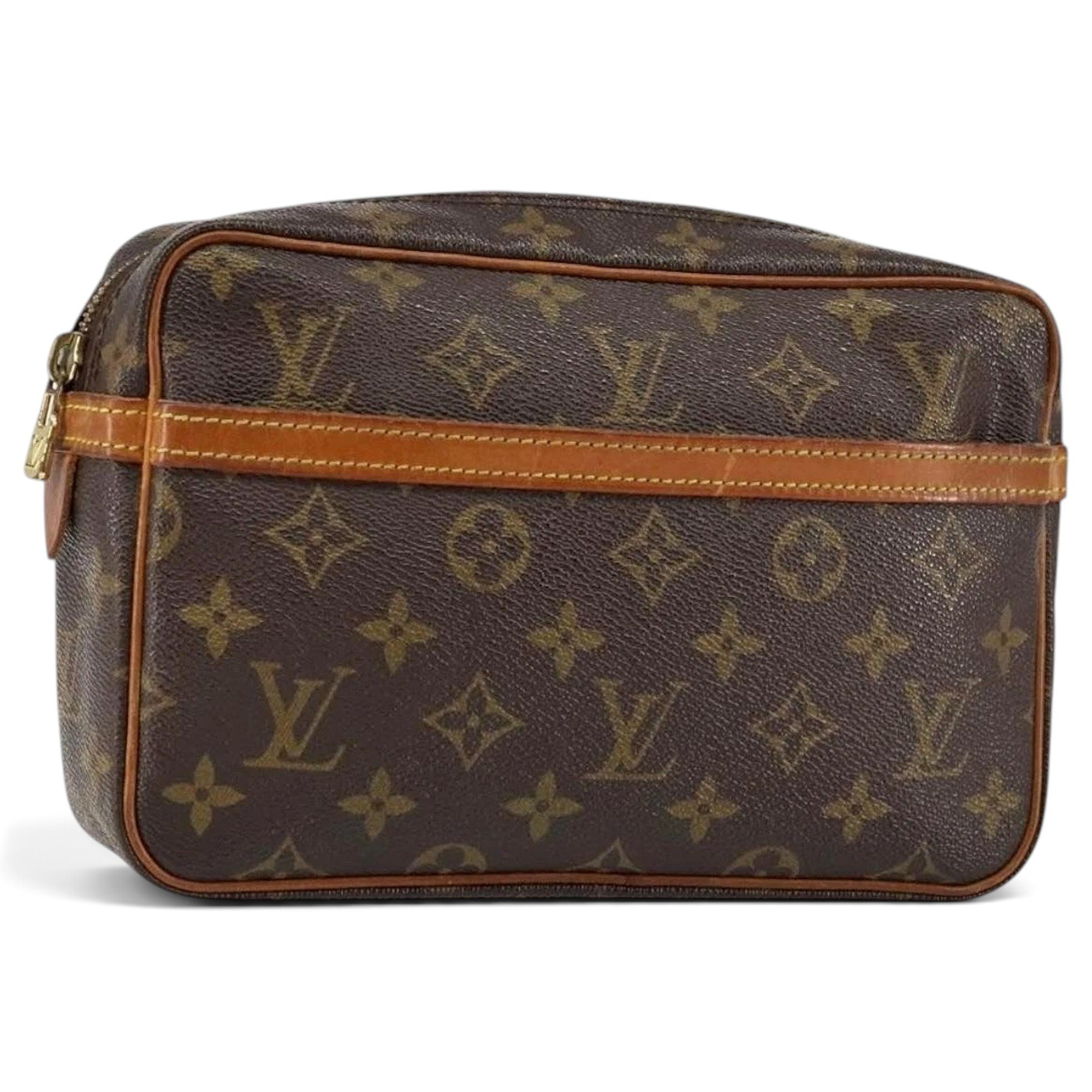 Leather clutch bag