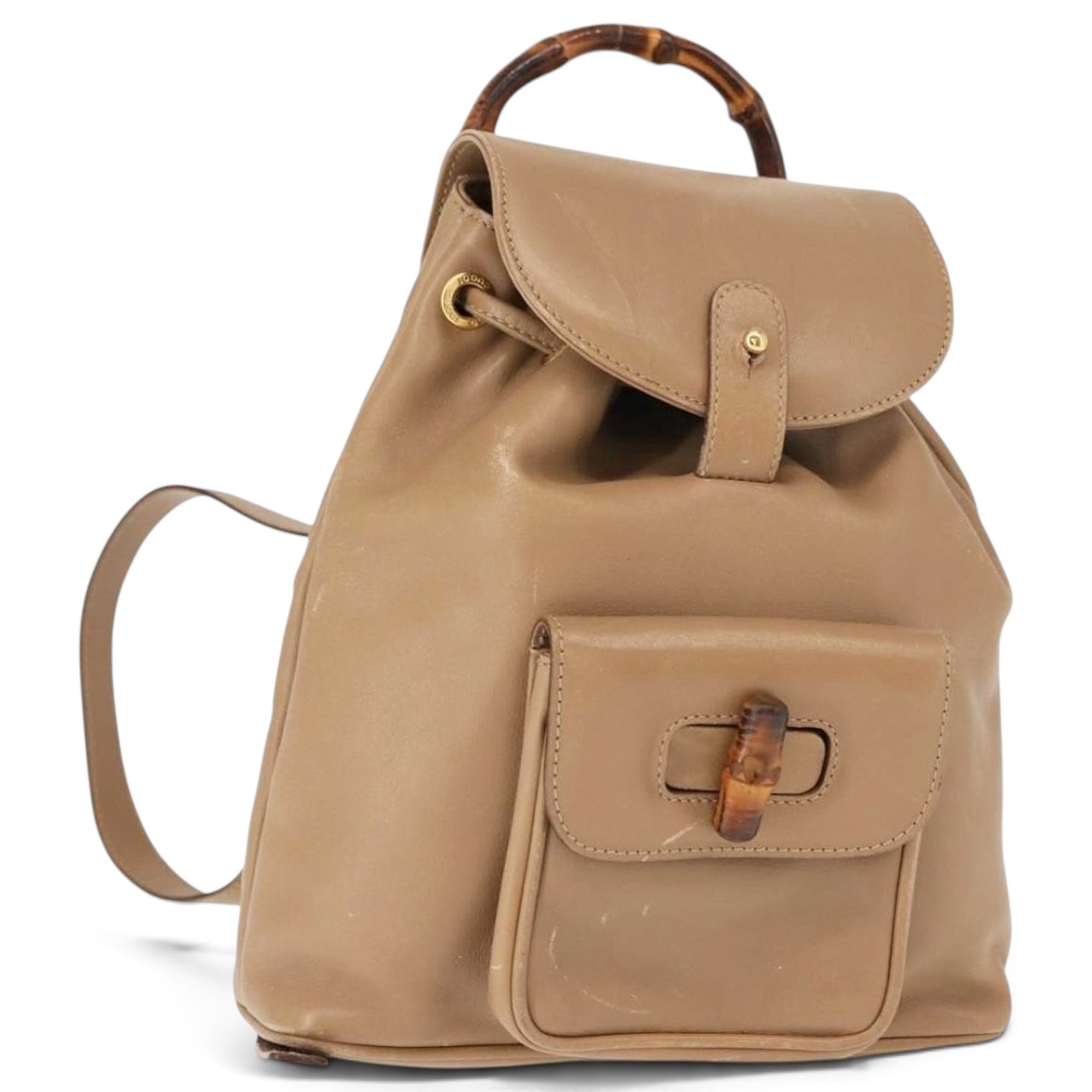 Leather backpack