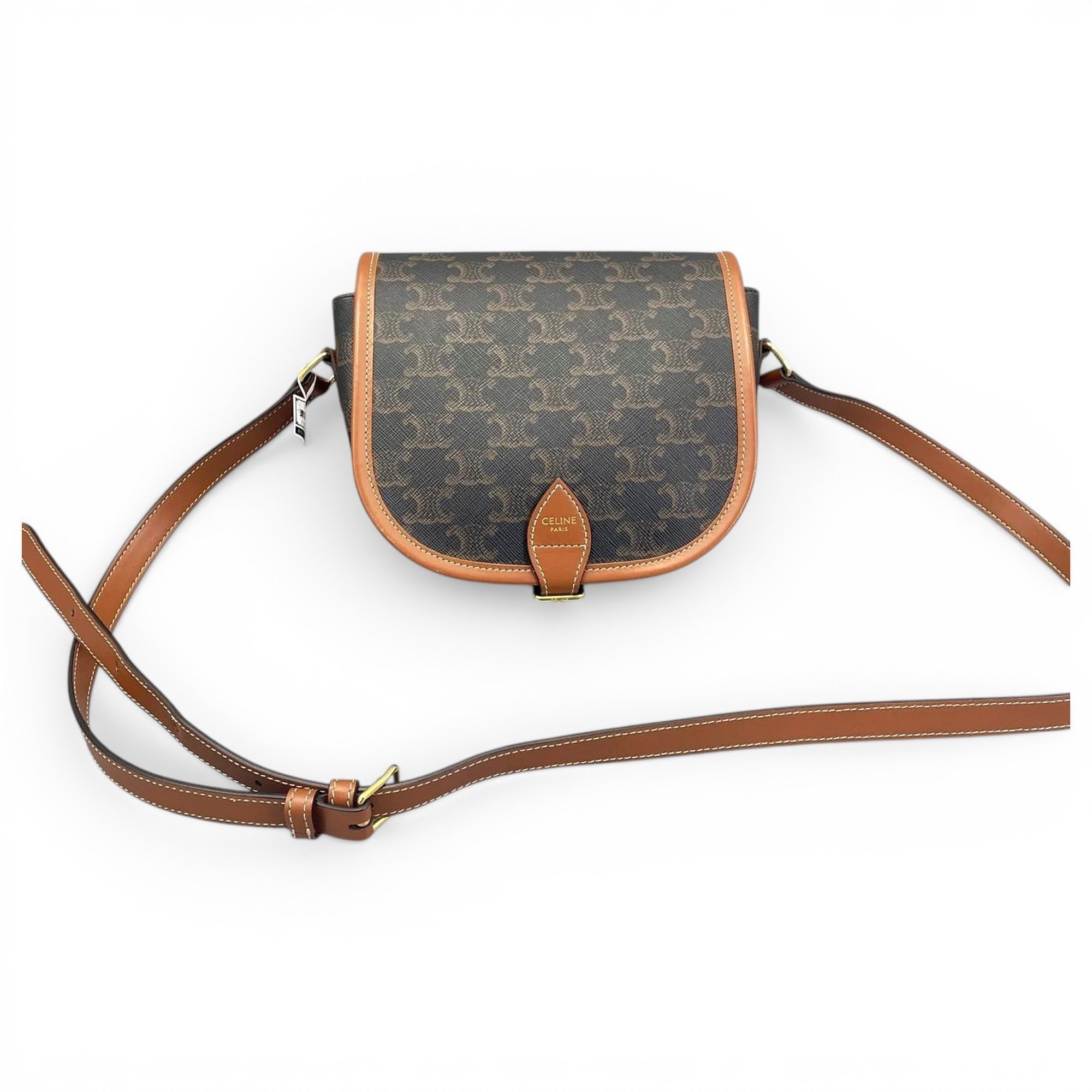 Triomphe leather handbag