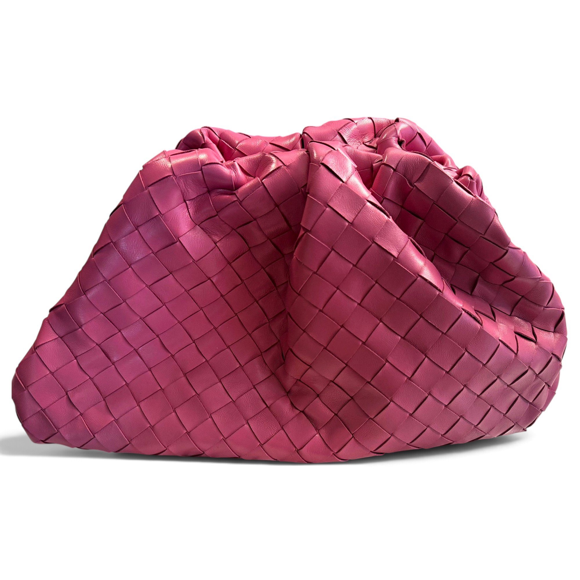 Pouch leather clutch bag