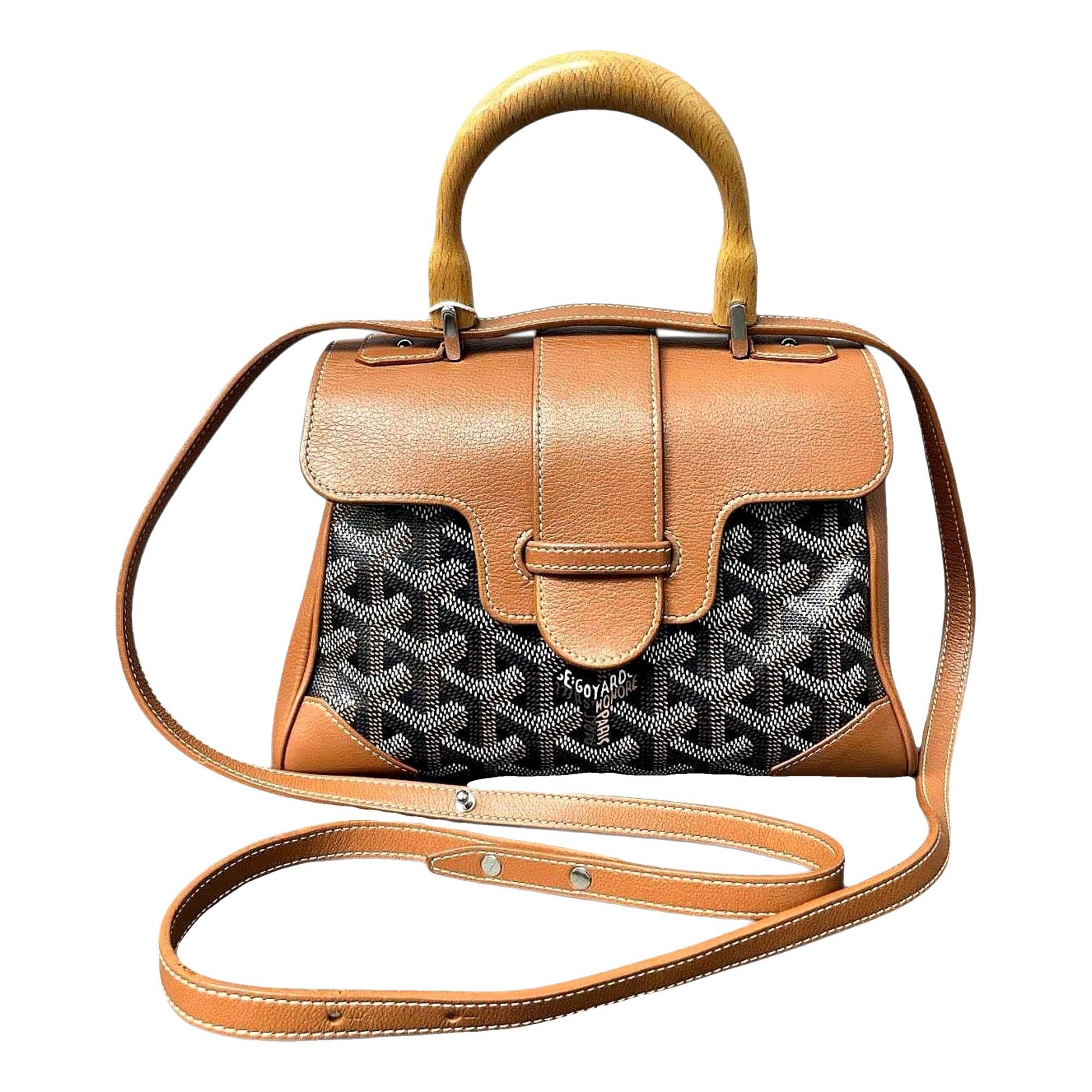 Goyard Saïgon leather handbag