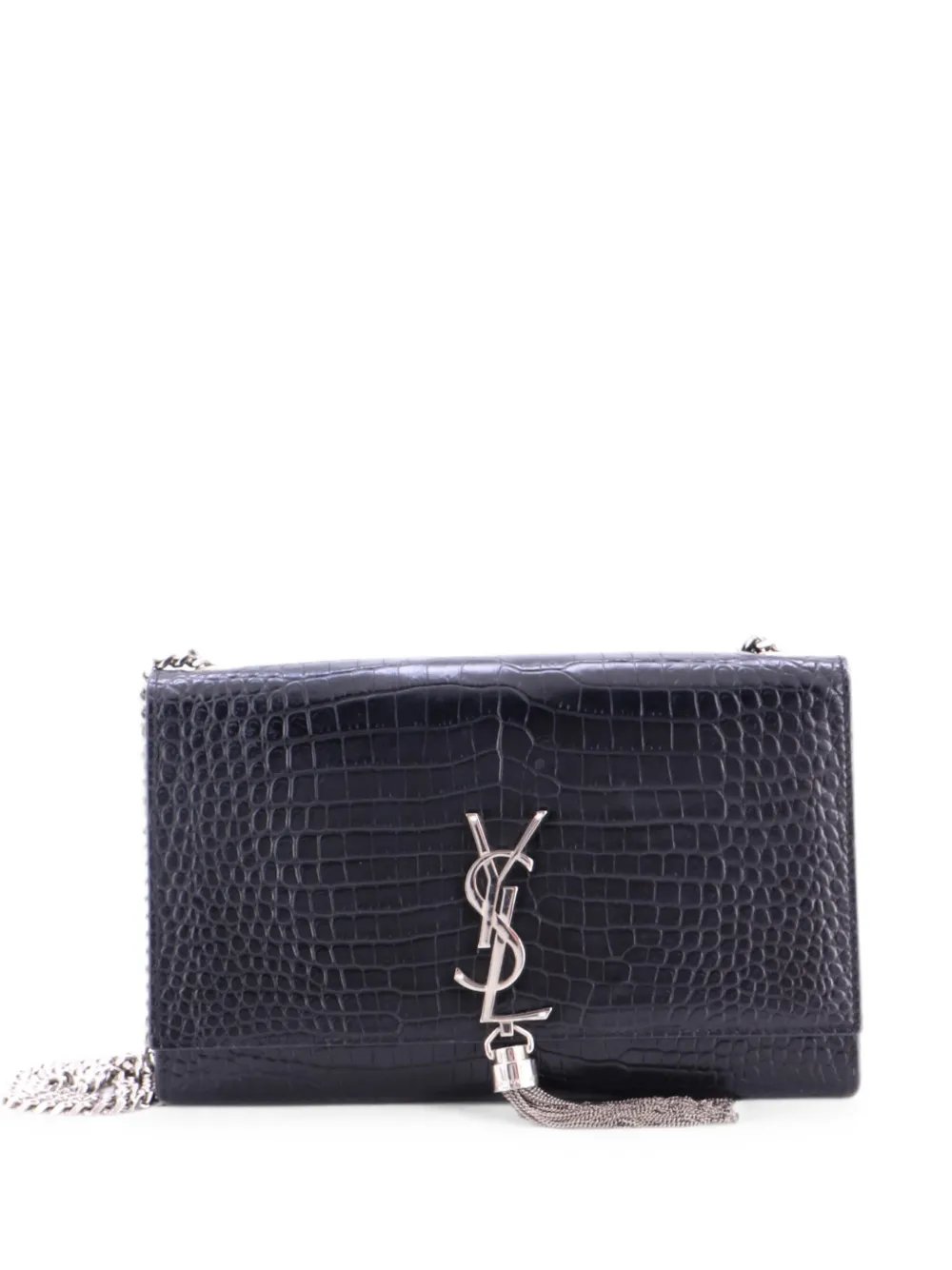 Classic Monogram Tassel Crocodile Embossed Leather Medium crossbody bag