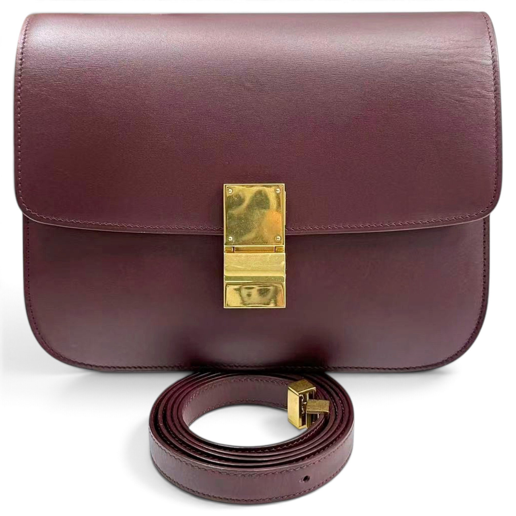 Classic leather crossbody bag