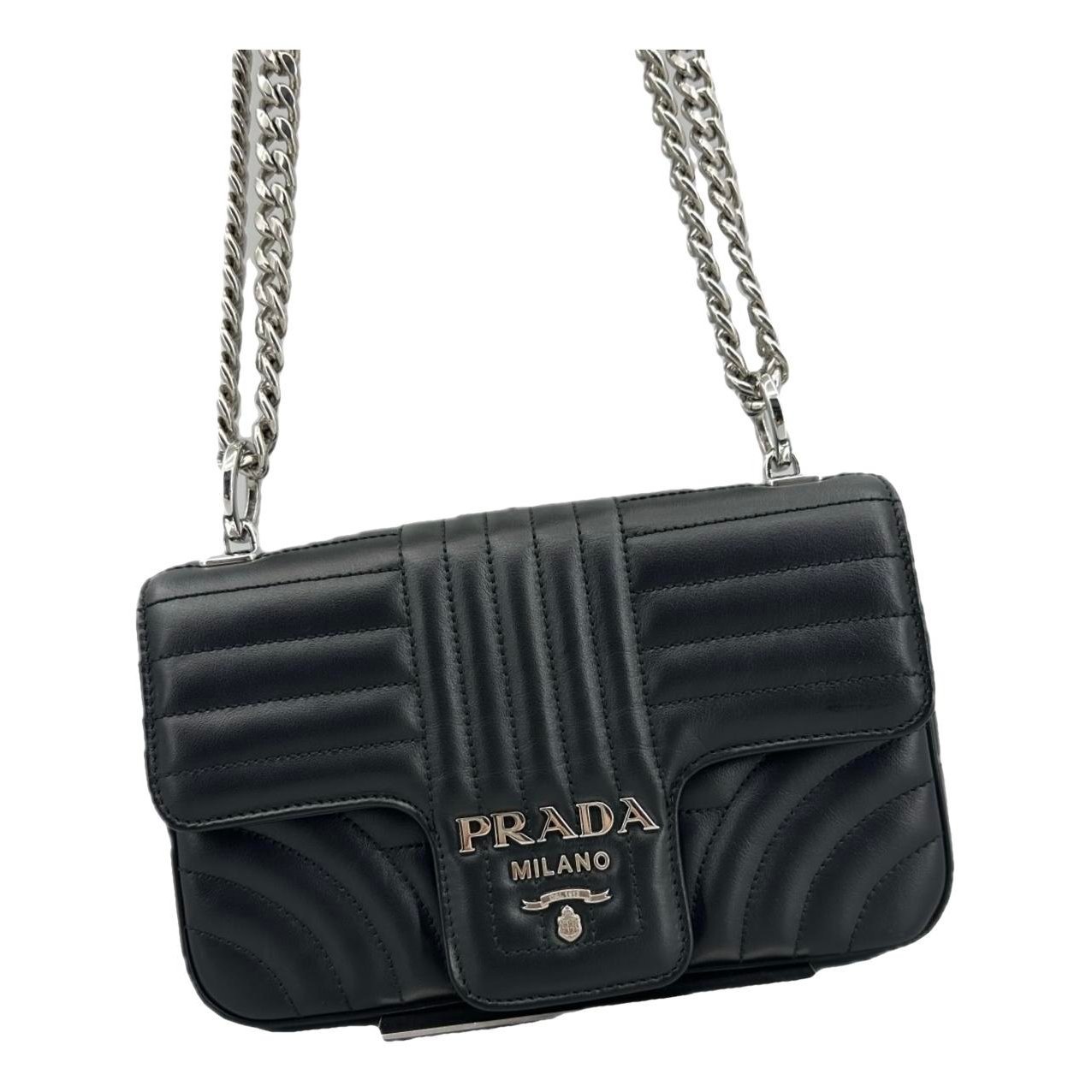 Diagramme leather handbag