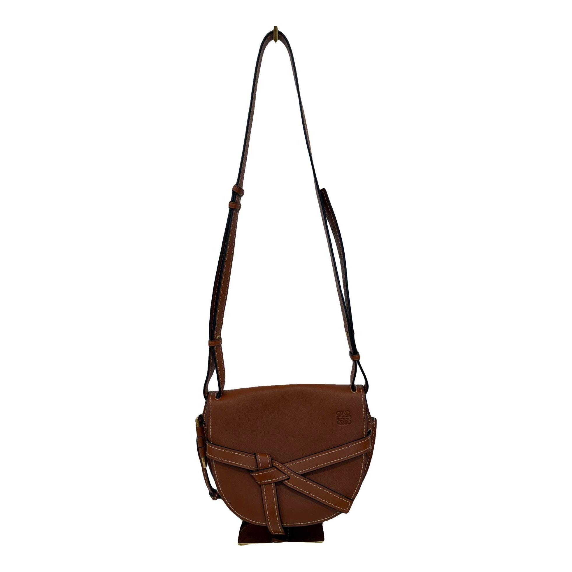 Gate leather crossbody bag