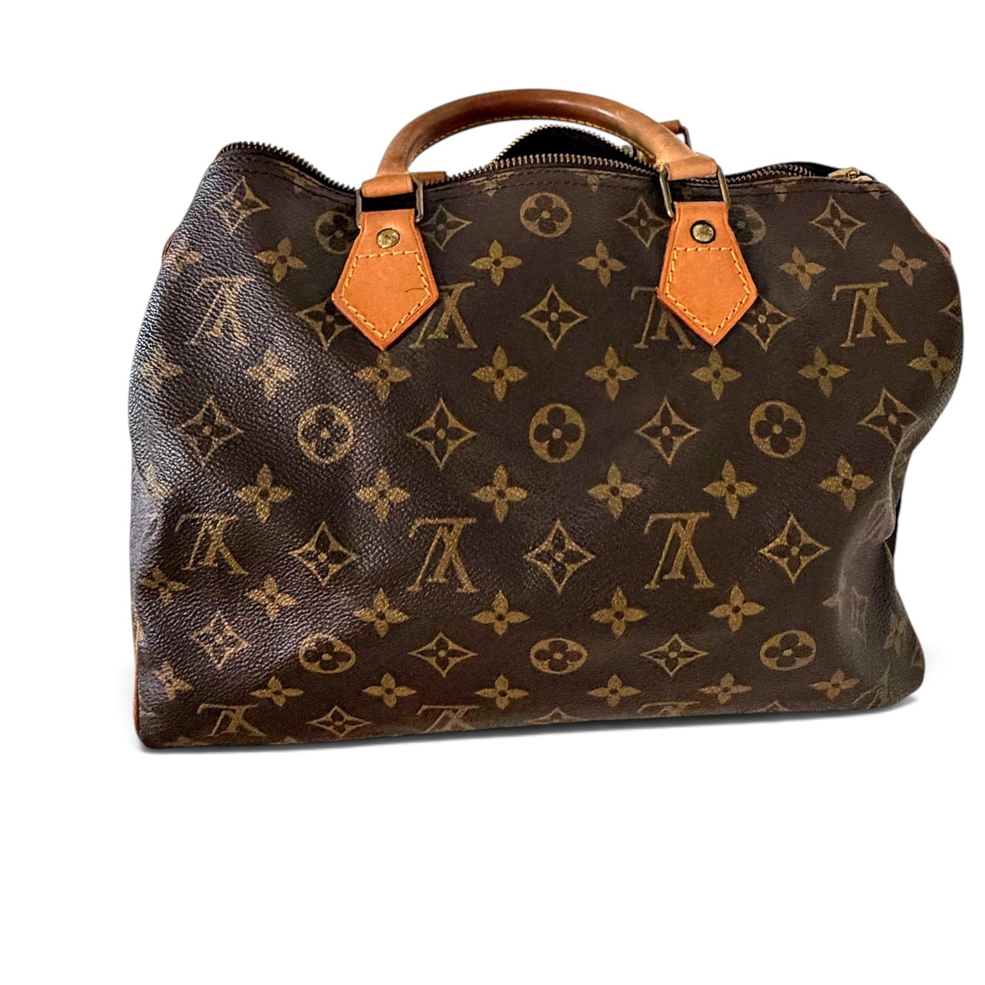 Speedy leather bowling bag