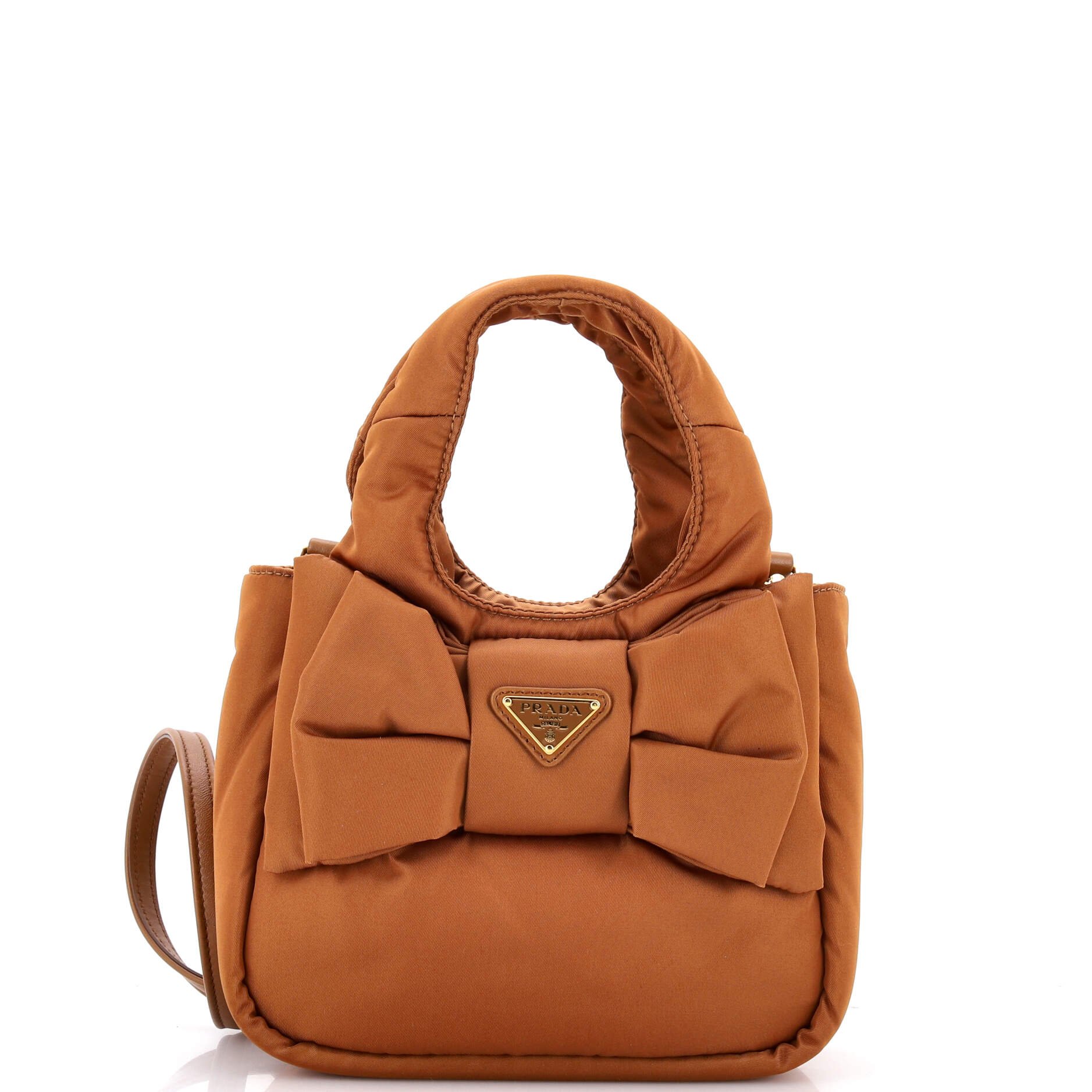 Prada Padded Bow Tote Re-Nylon Mini