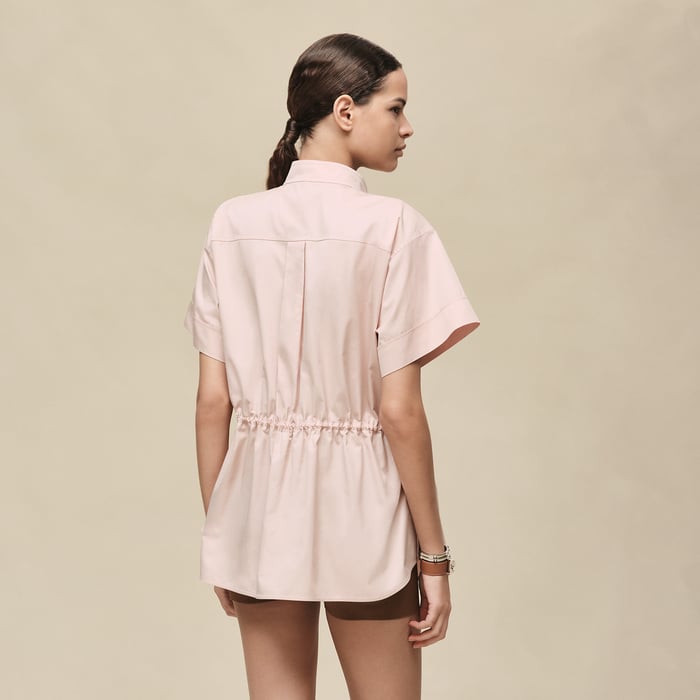 Rose Palomino Drawstring Shirt