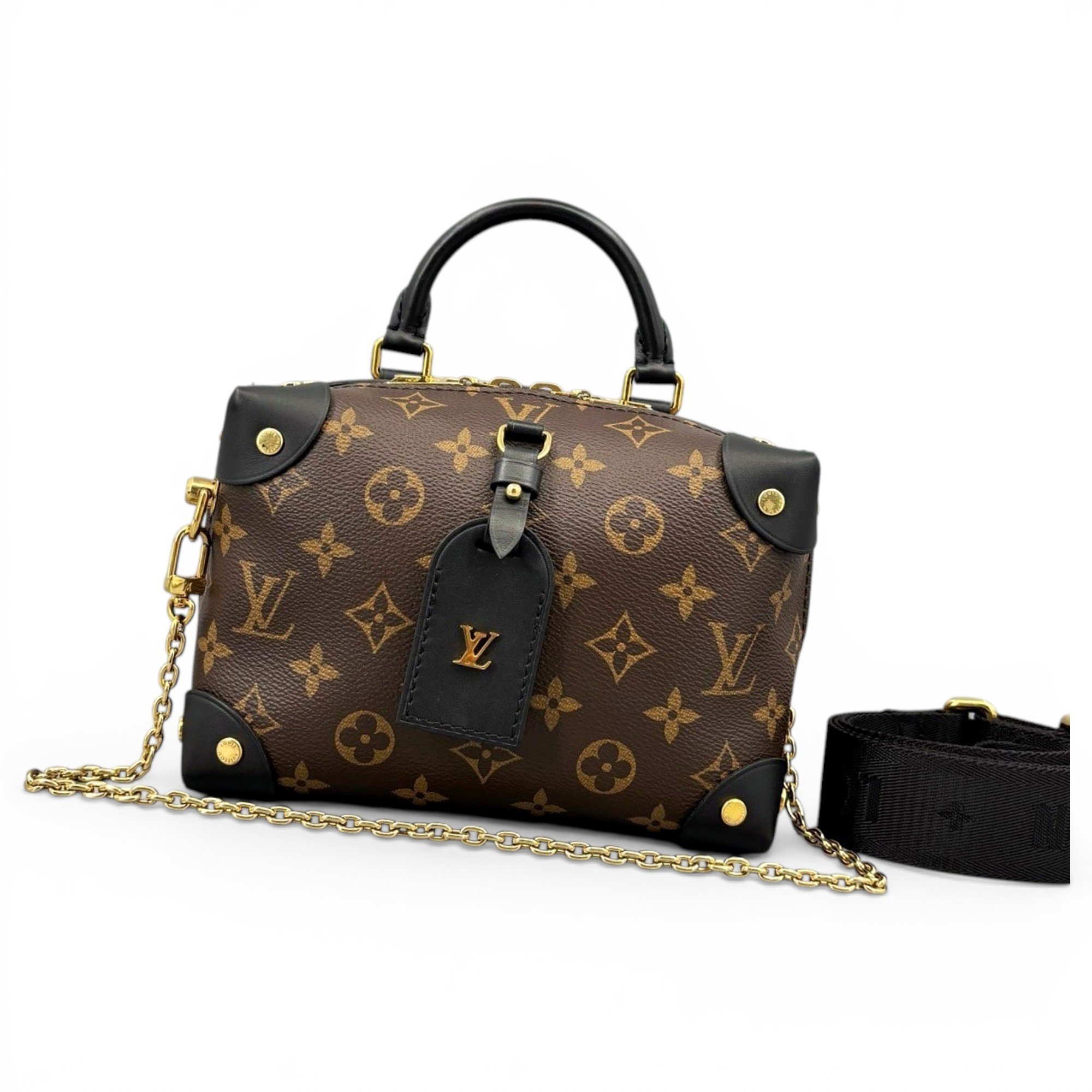 Petite Malle Souple leather handbag