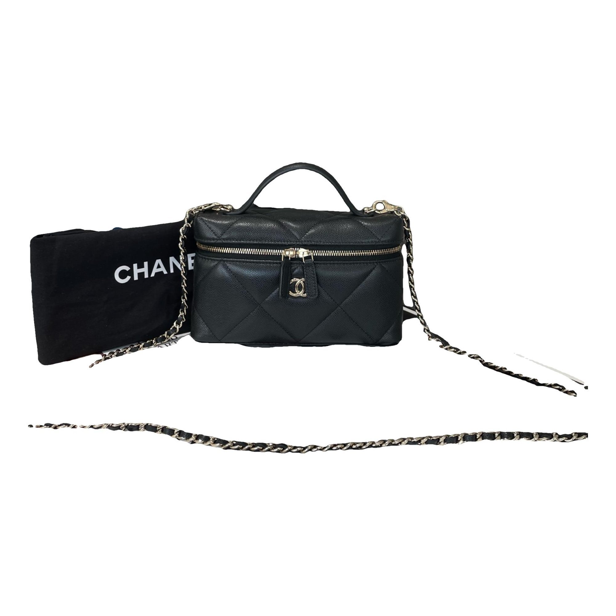 Vanity leather handbag
