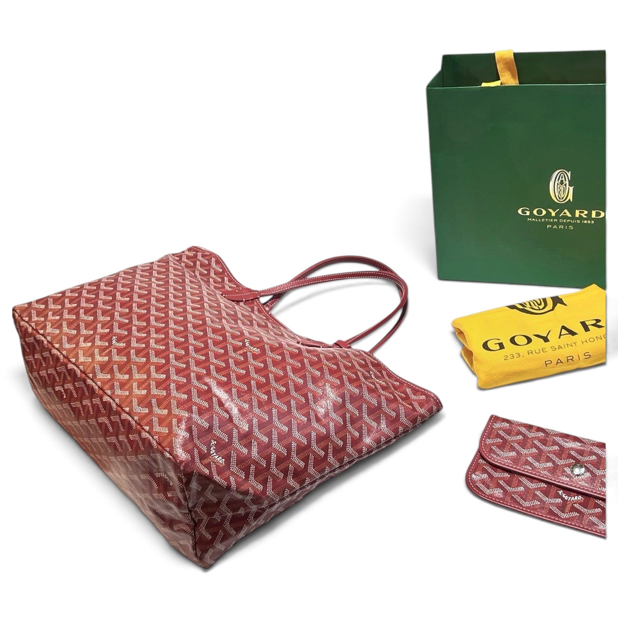 Goyard Saint-Louis leather tote