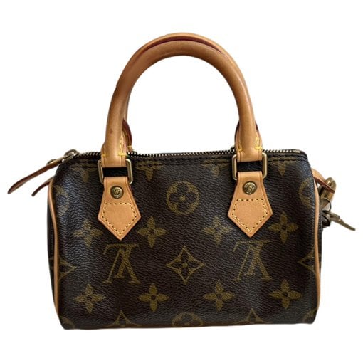 Nano Speedy / Mini HL leather handbag
