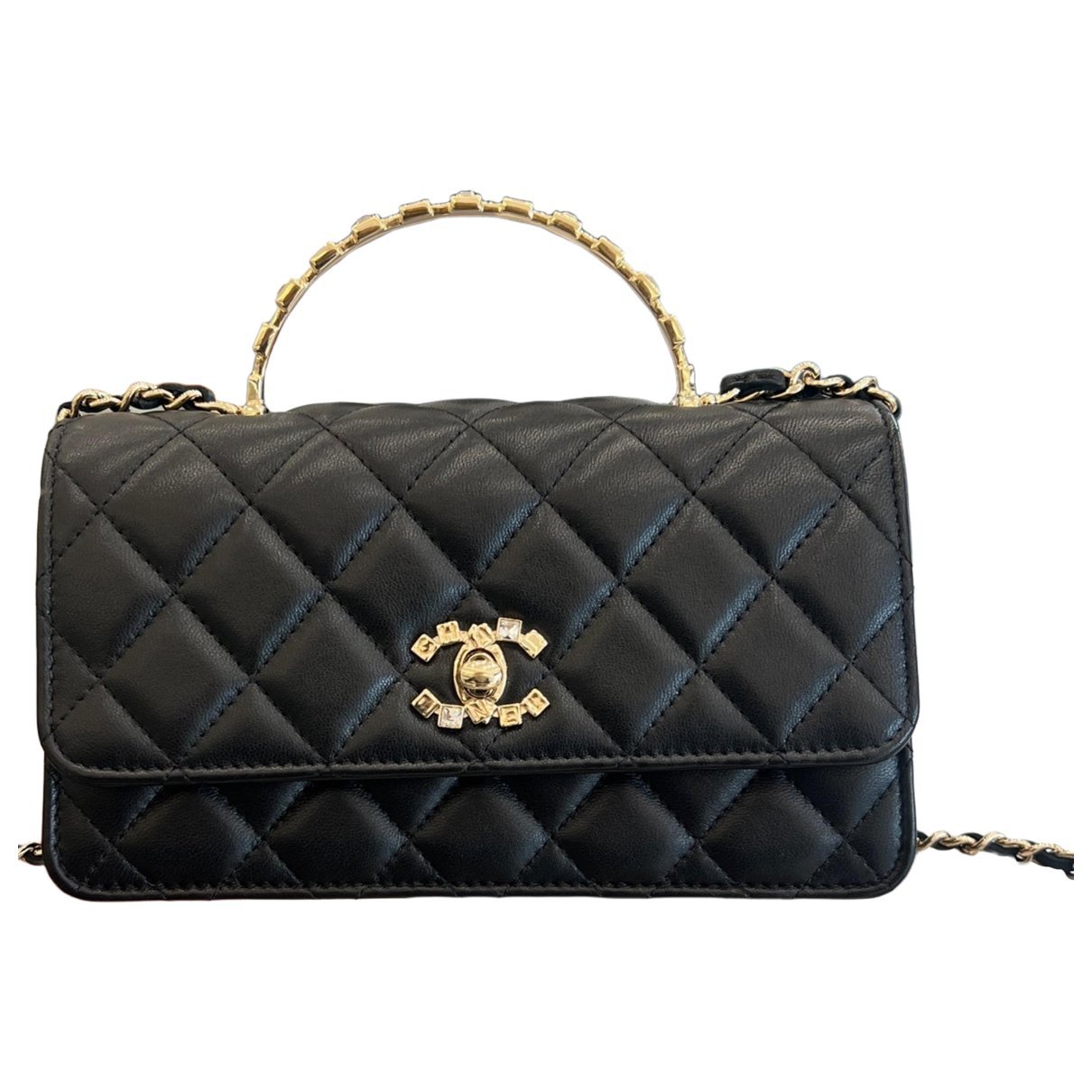 Trendy CC Wallet on Chain leather crossbody bag