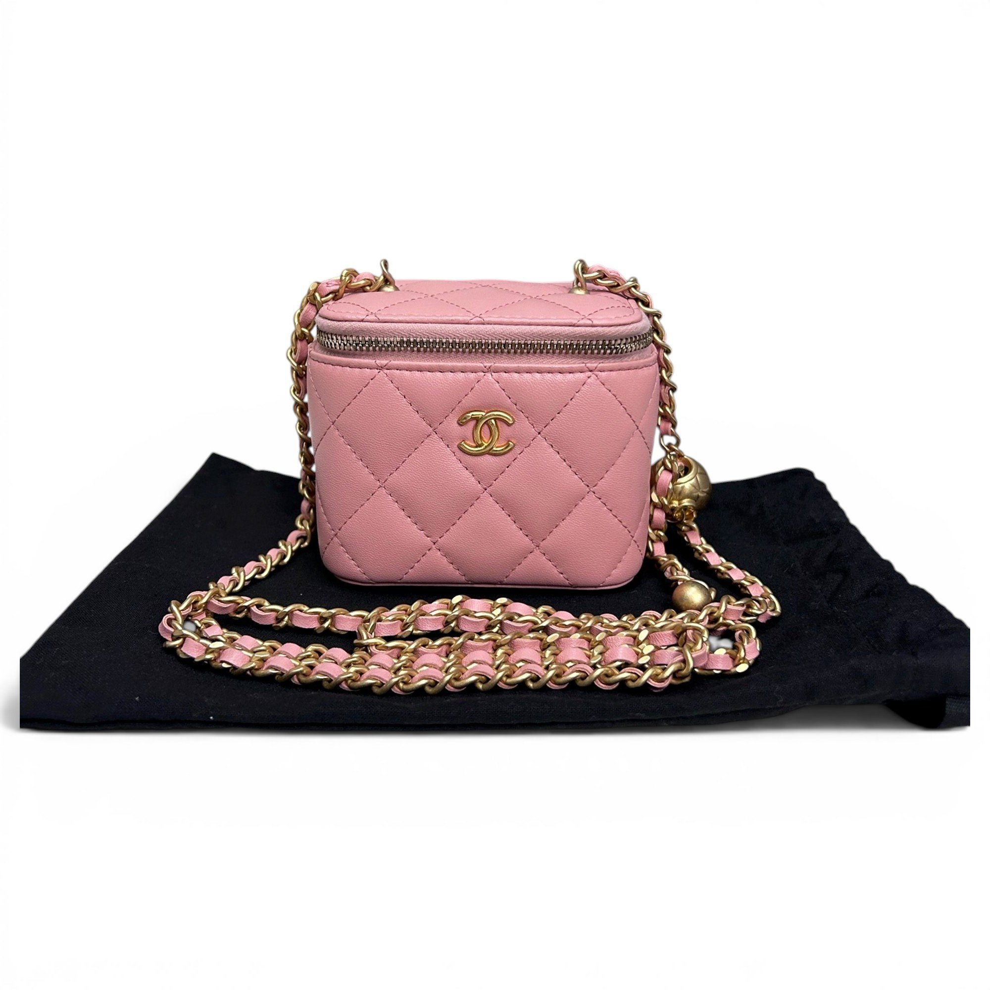 Trendy CC Vanity leather handbag
