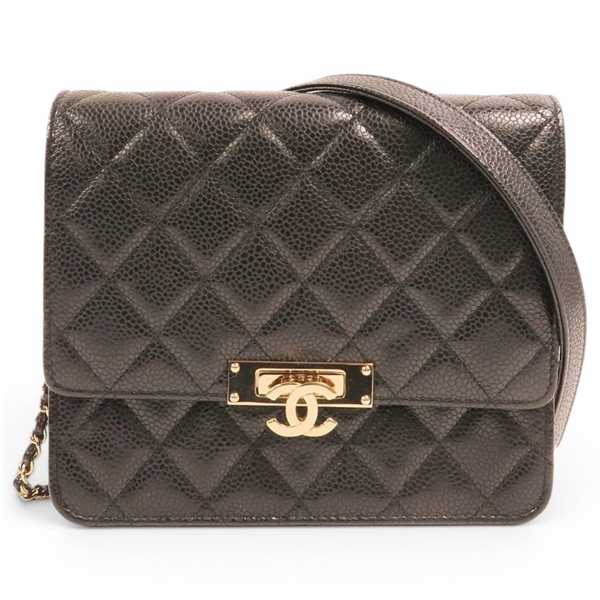 Leather clutch bag