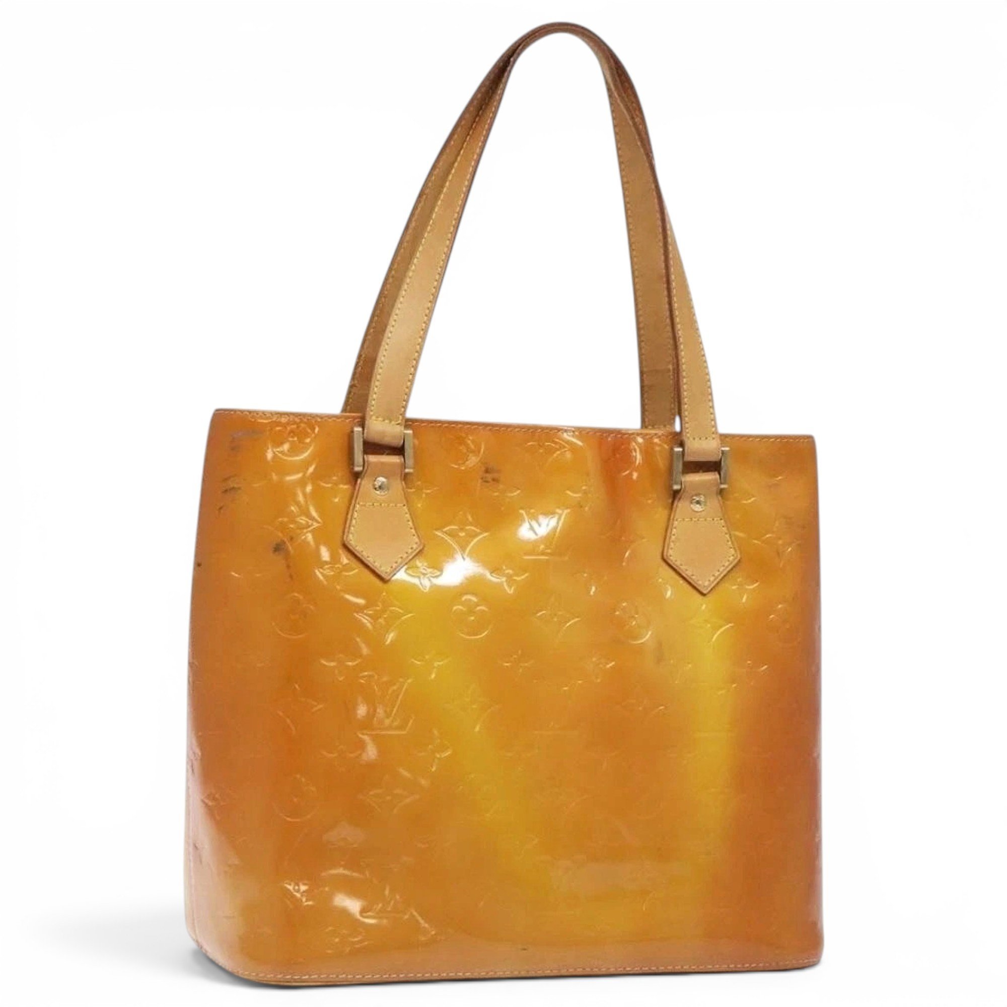 Patent leather handbag