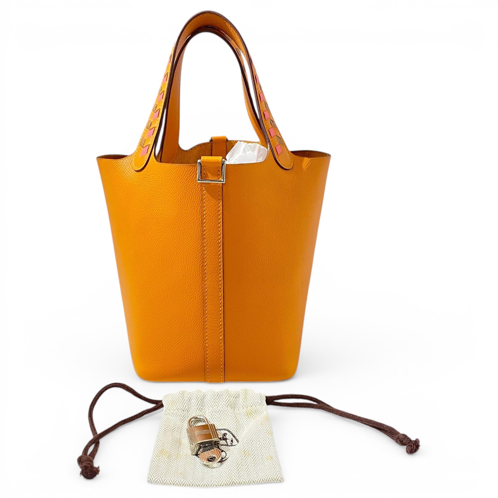 Picotin leather handbag