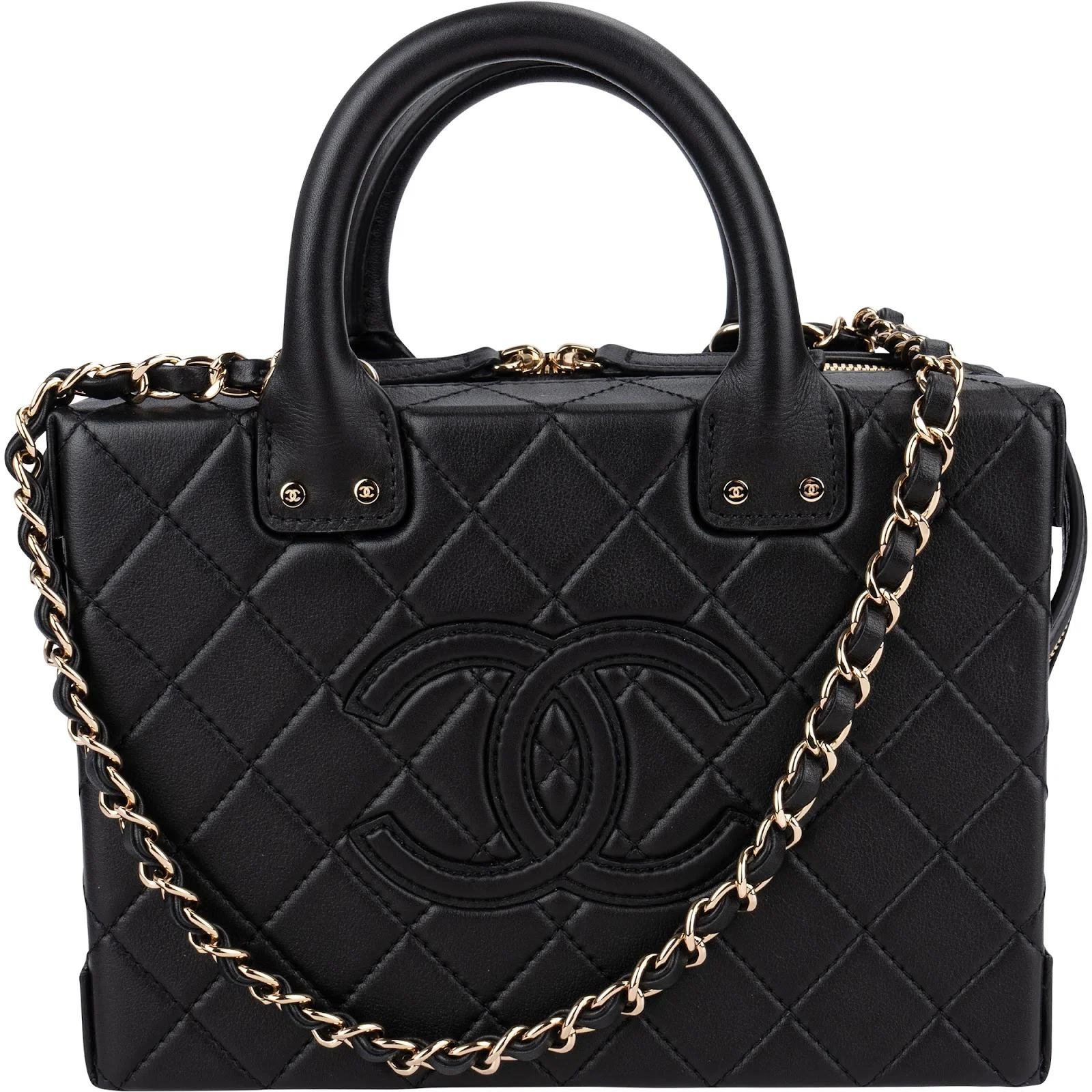 Vanity leather handbag