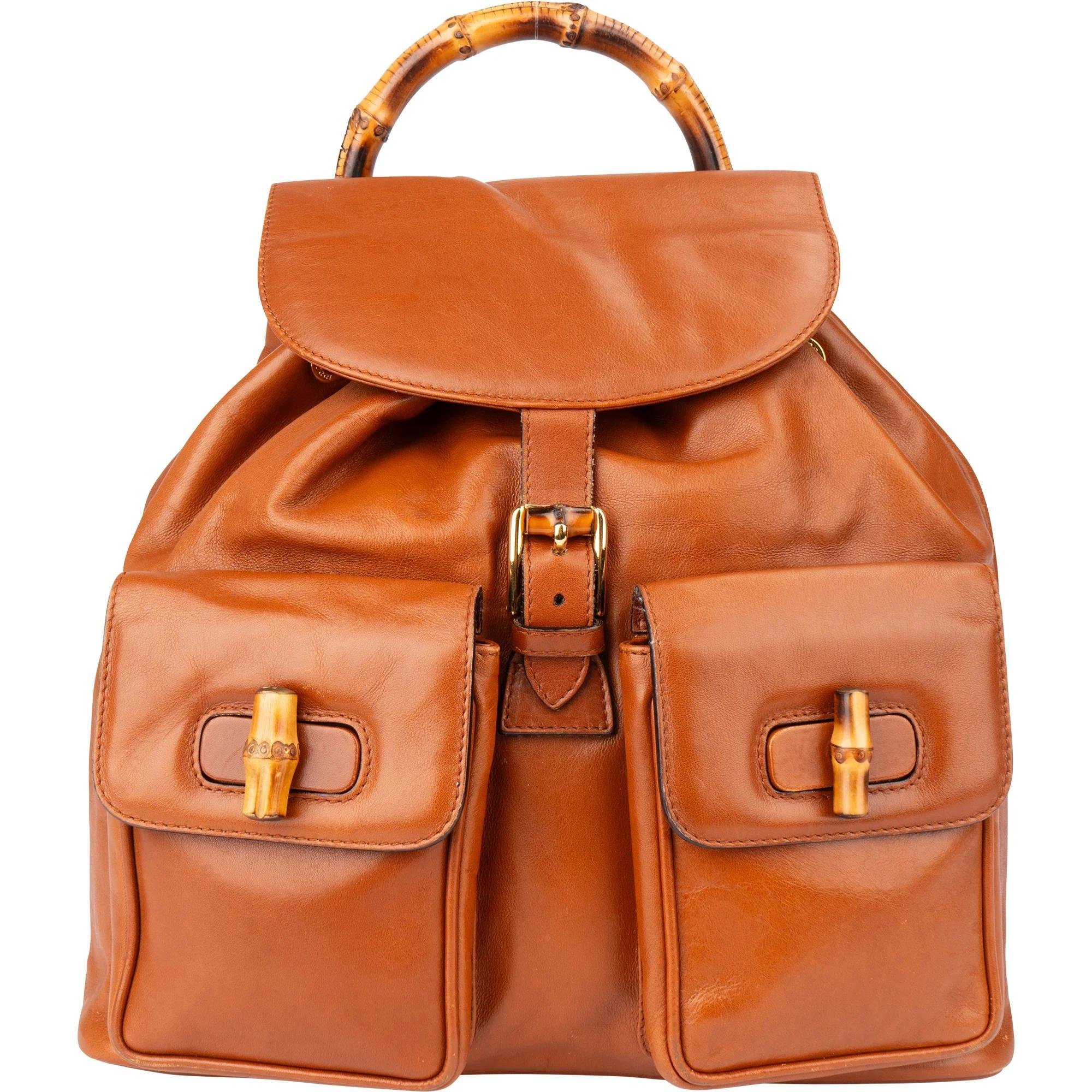 Bamboo leather handbag