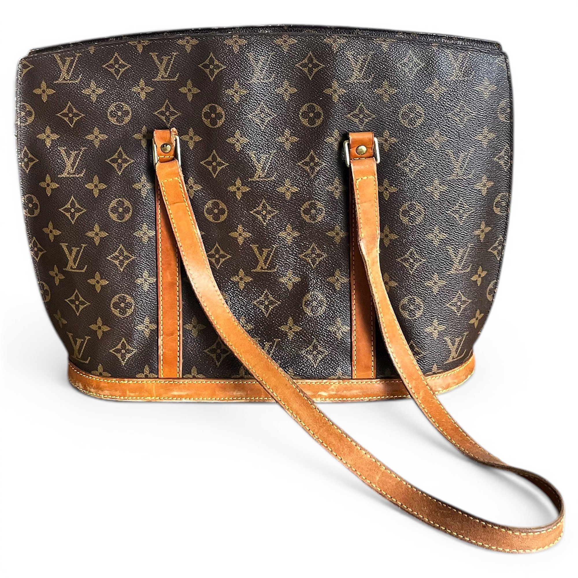 Babylone vintage leather tote