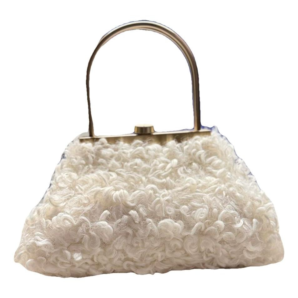 Cult Gaia Faux fur handbag