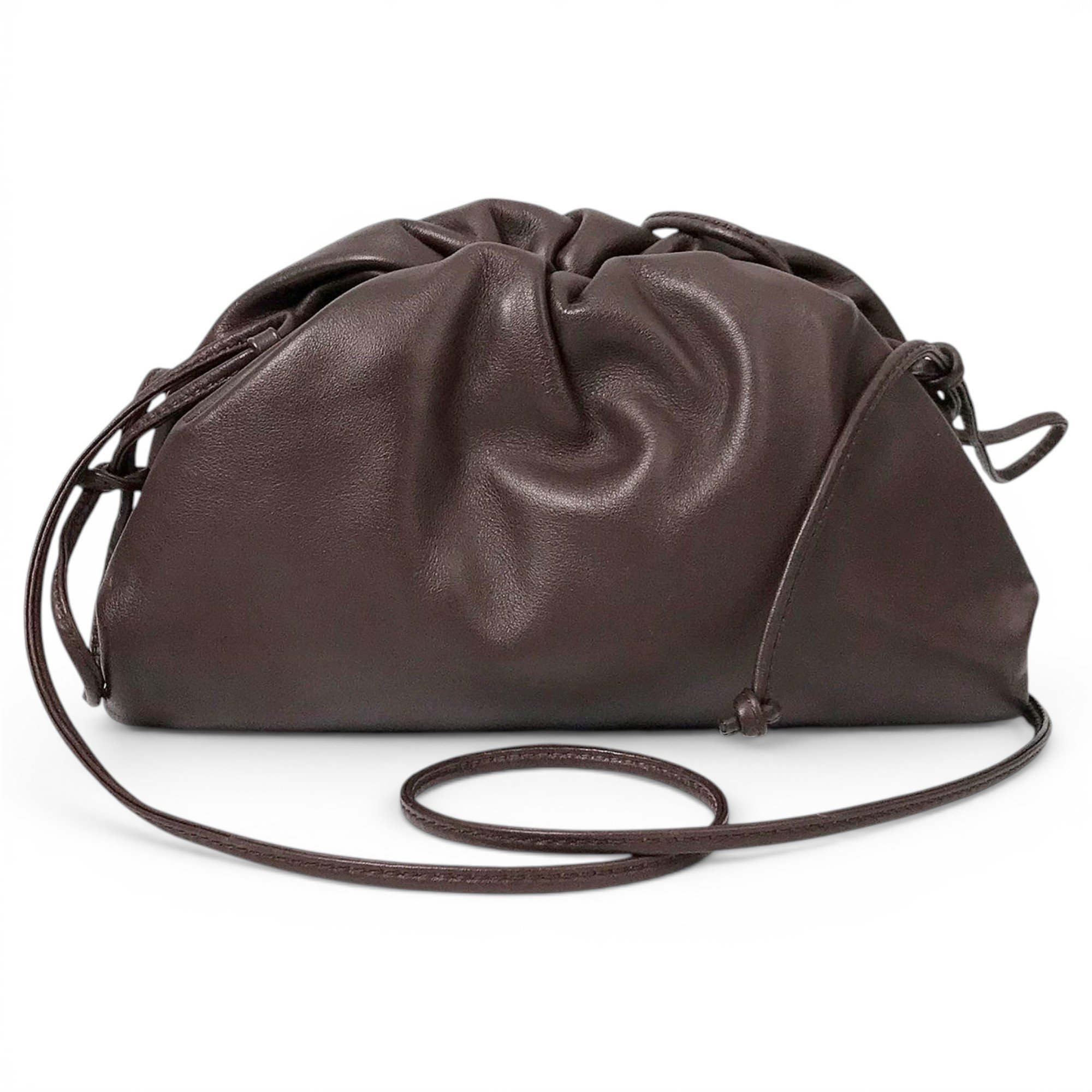 Pouch leather handbag