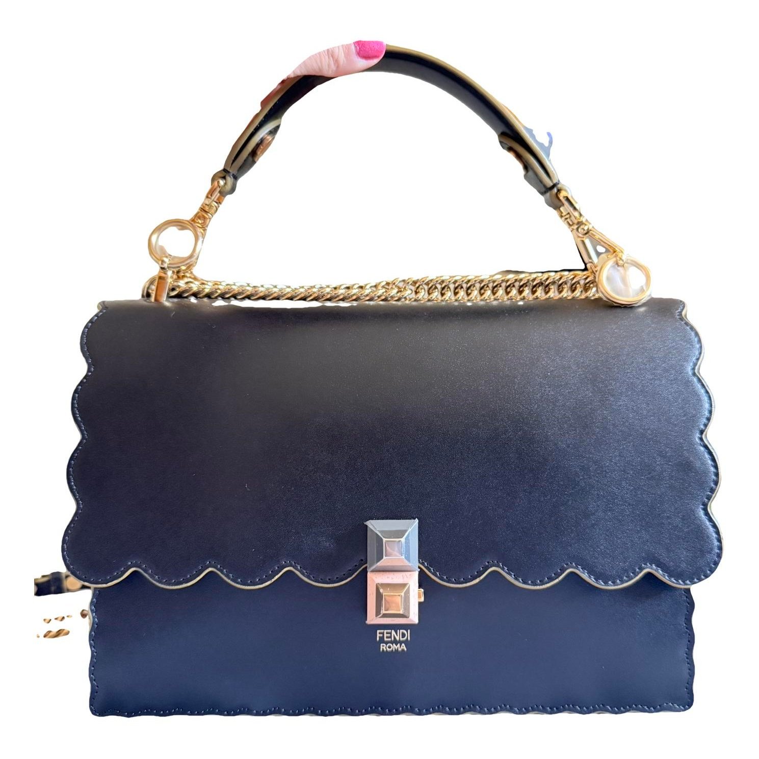 Kan I leather handbag