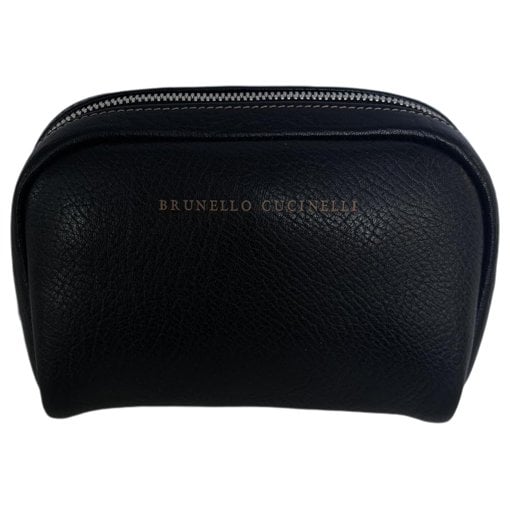 Leather clutch bag