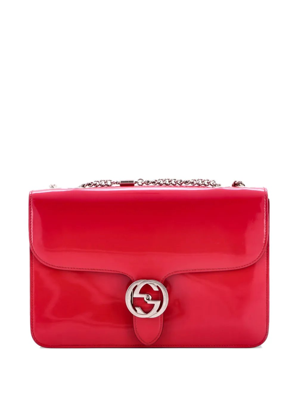 Interlocking Patent Medium shoulder bag
