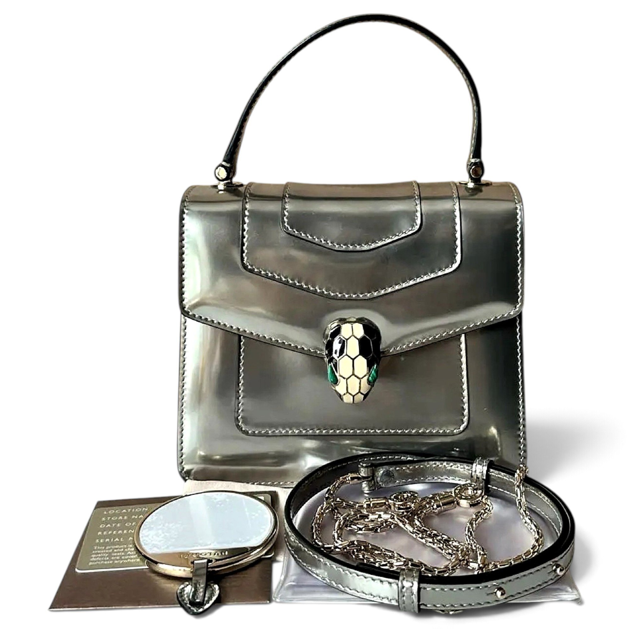 Serpenti leather crossbody bag