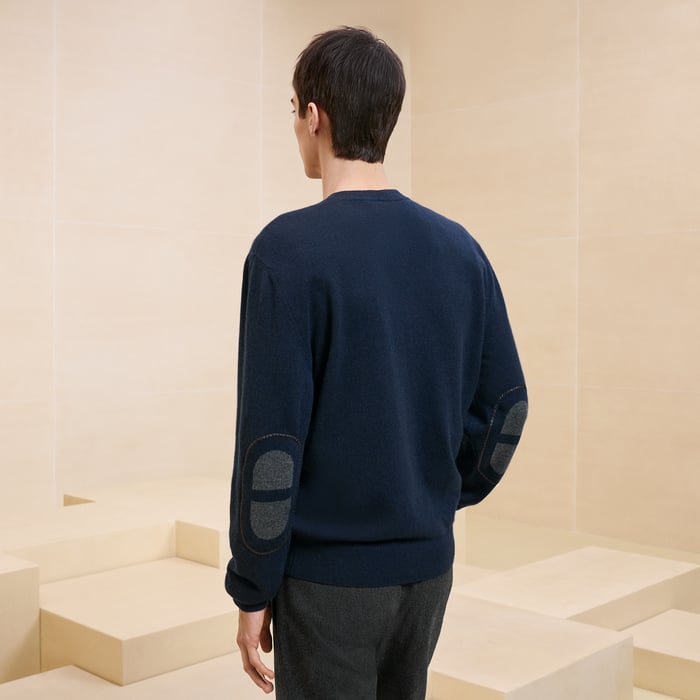 Marine Cashmere "Maillon Chaine d'Ancre" Crewneck Sweater