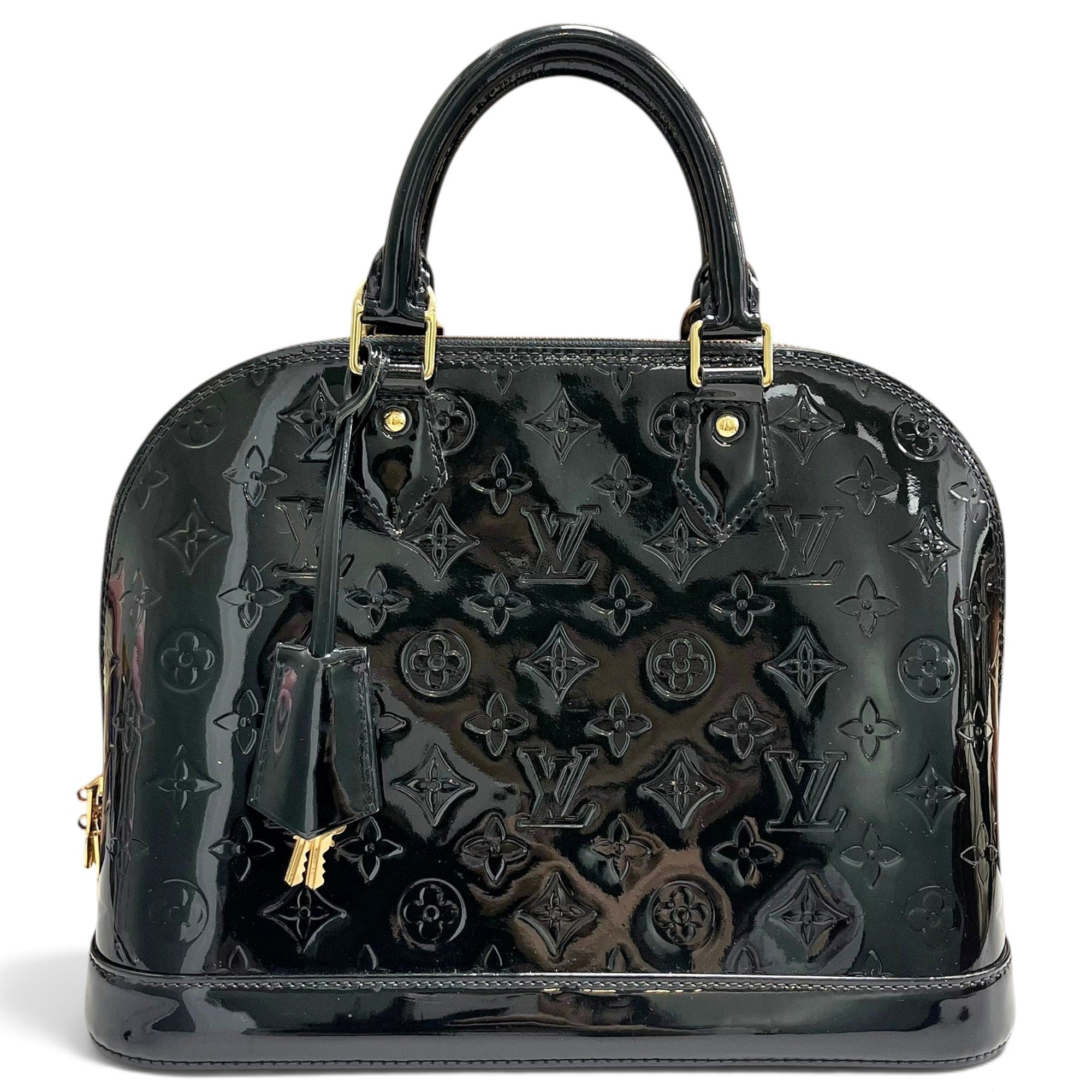 Louis Vuitton Alma patent leather handbag