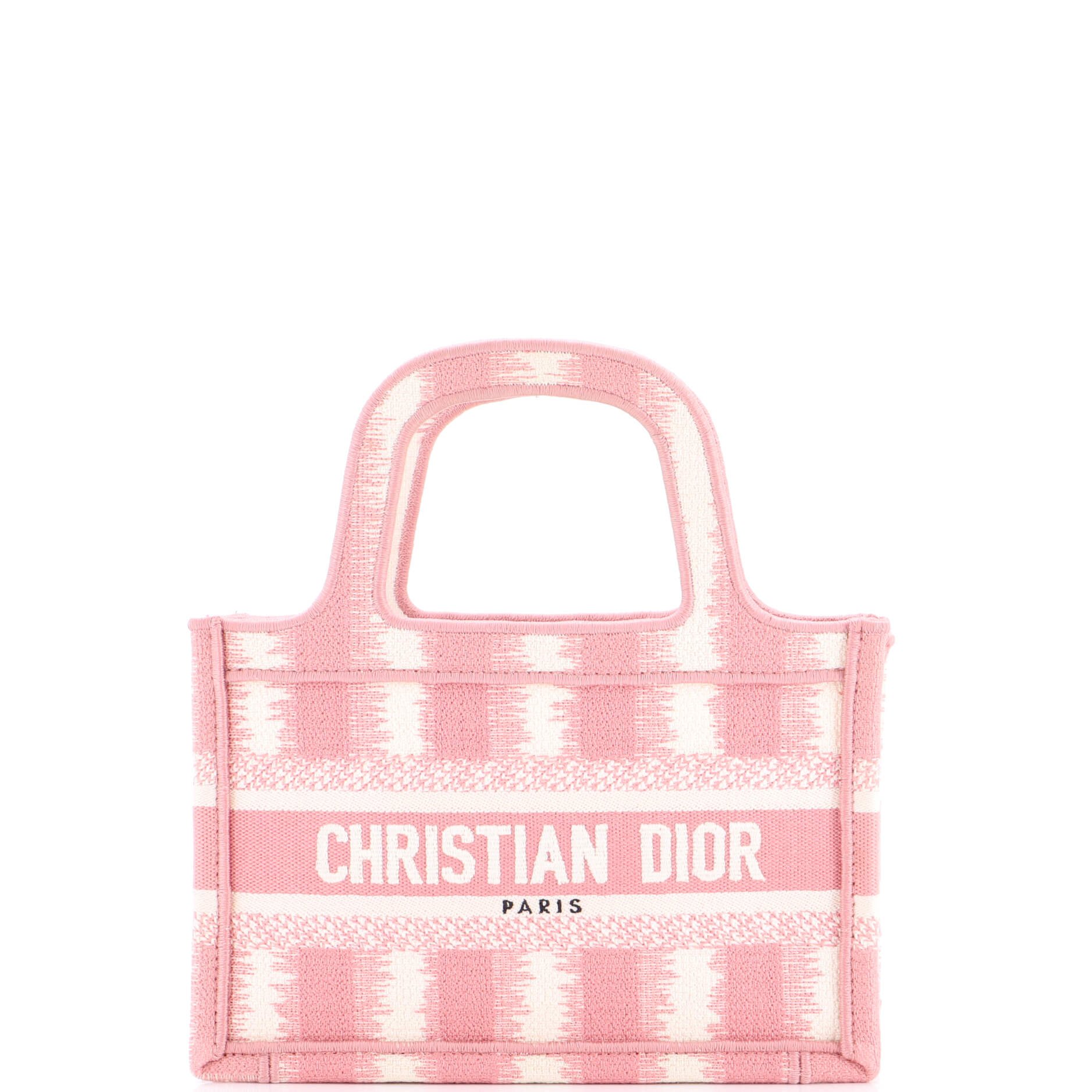 Dior Book Tote Embroidered Canvas Mini