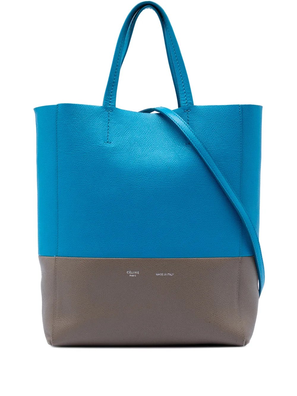 2012-2018 Small Bicolor Grained Calfskin Vertical Cabas Tote satchel