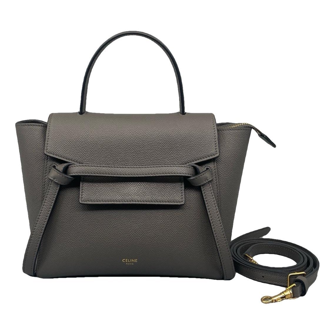 Belt leather handbag