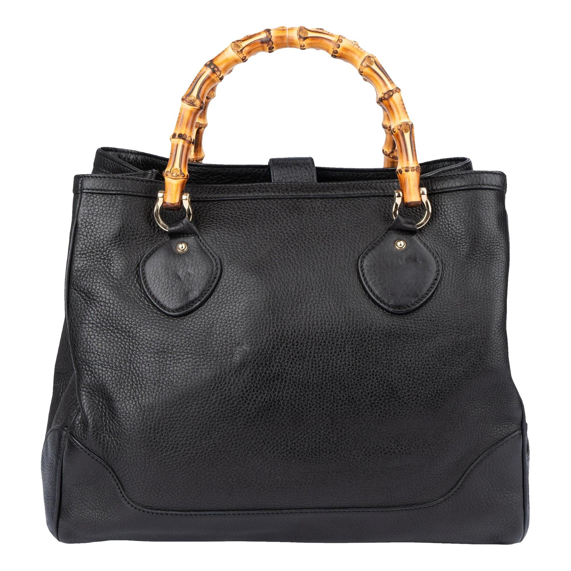 Bamboo leather handbag