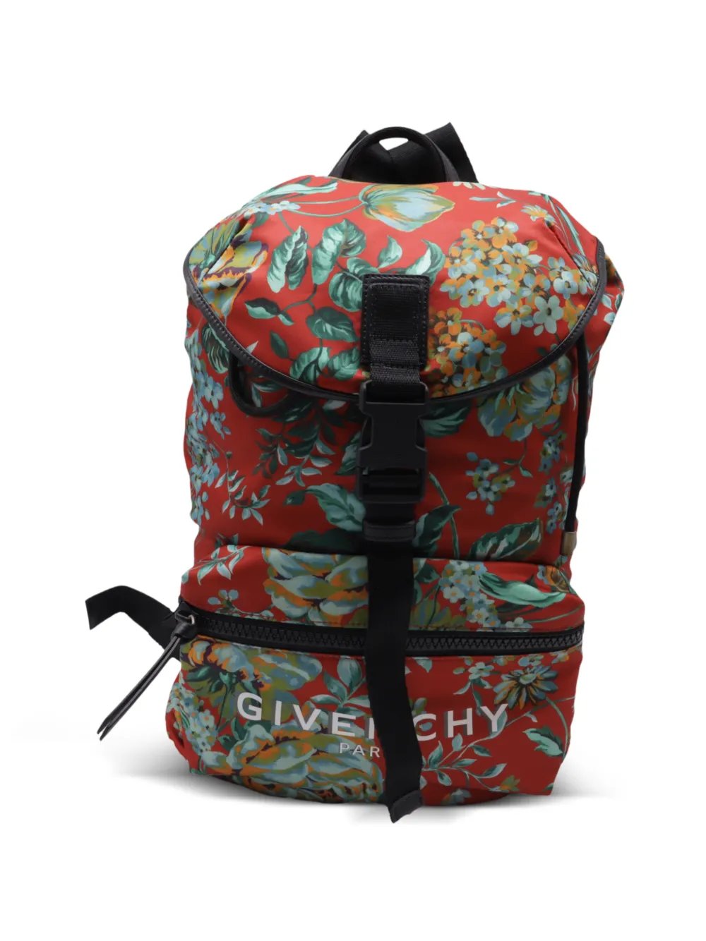 floral-print backpack