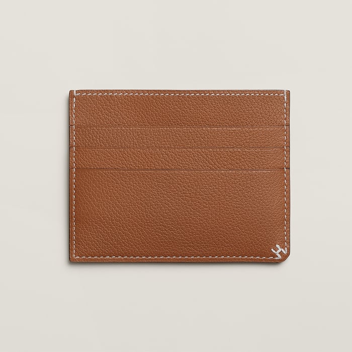 Gold H Sellier Card Holder