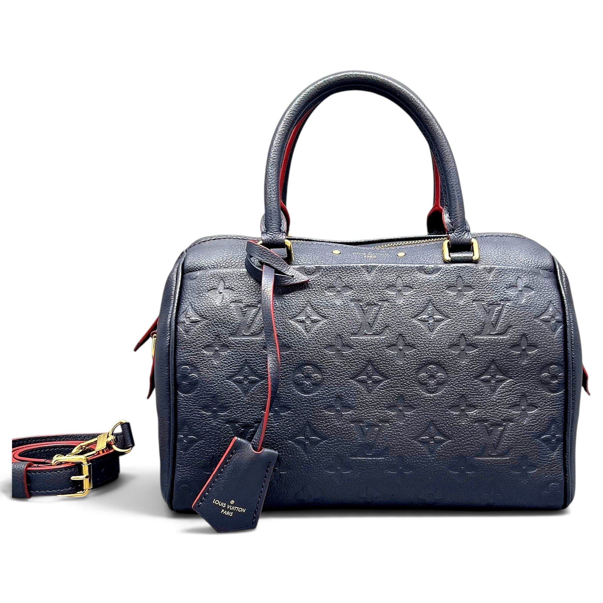 Speedy leather handbag