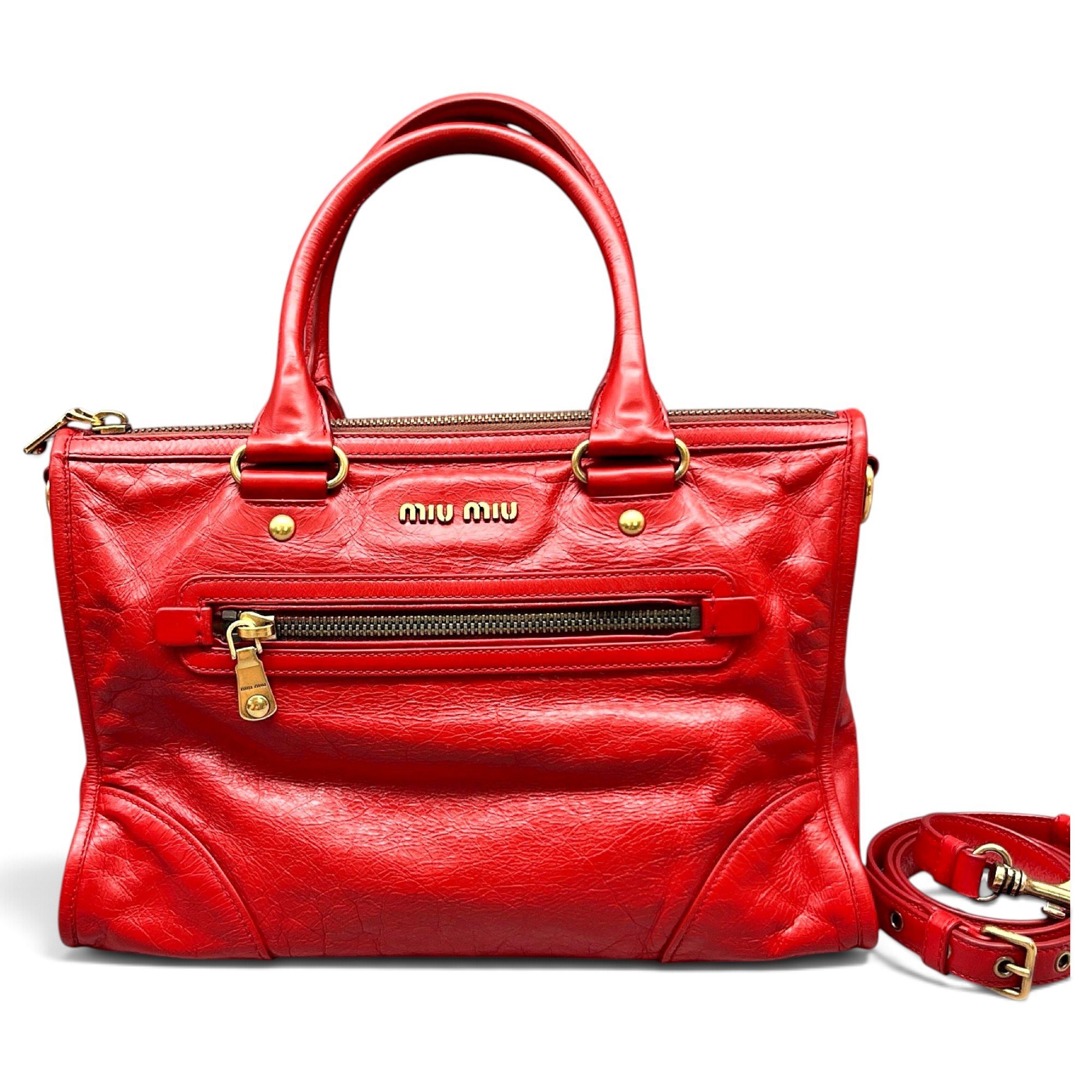 Leather handbag