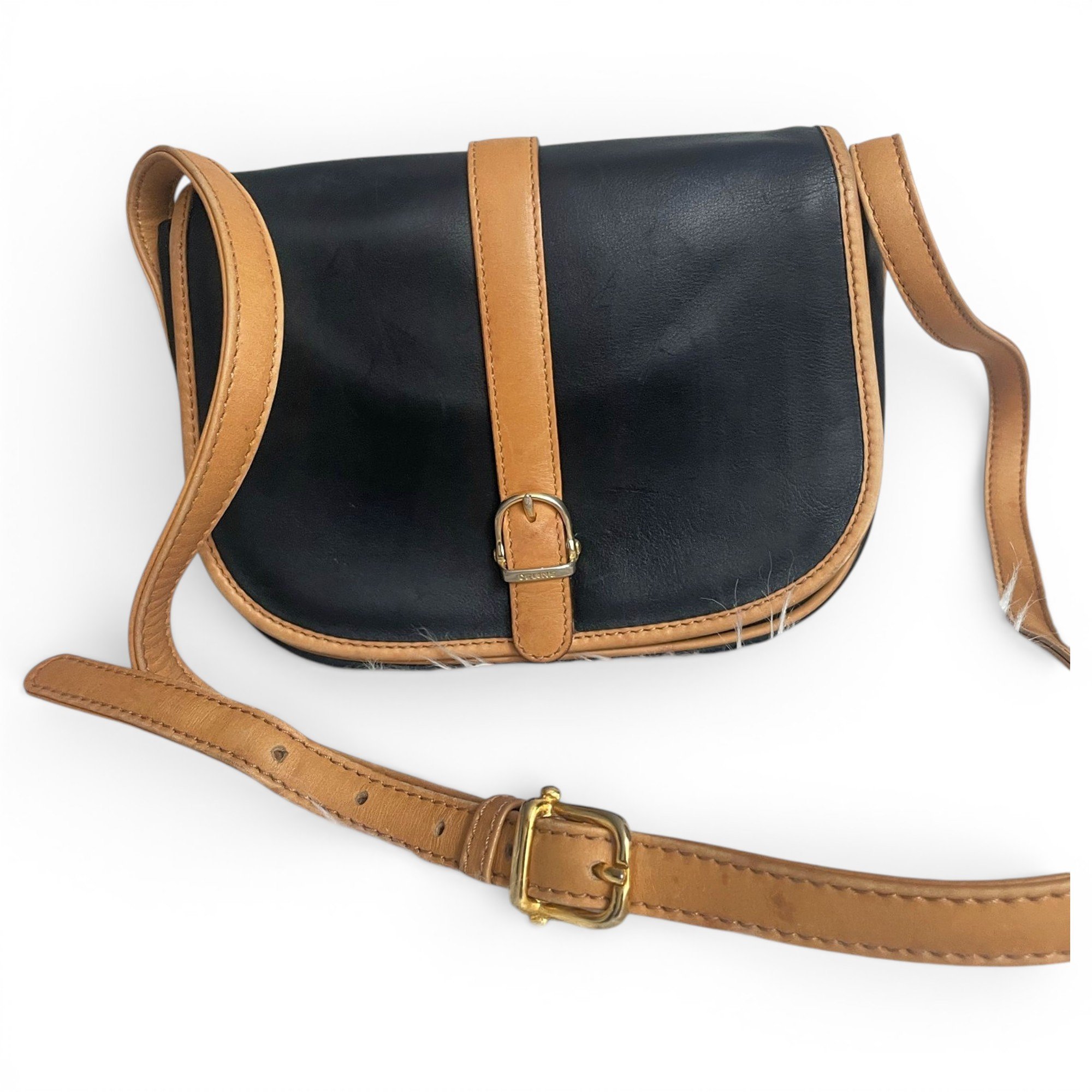 Classic leather crossbody bag