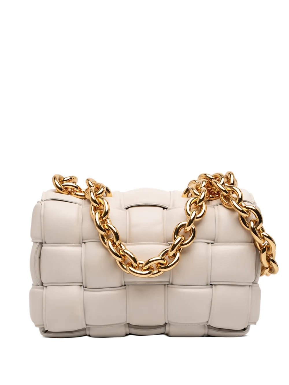 2012-2026 Nappa Intrecciato Padded Chain Cassette satchel